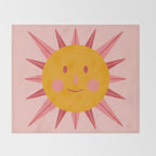 Happy Summer Sun Throw Blanket Gallery Image 2