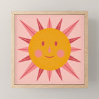 Happy Summer Sun Mini Art Print Gallery Image 1