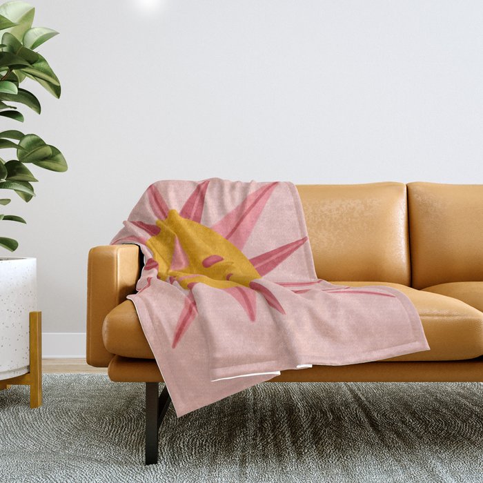 Happy Summer Sun Throw Blanket Gallery Image 1