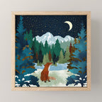 Winter Fox Vista Mini Art Print Gallery Image 1