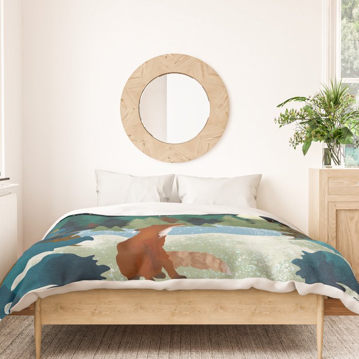 Winter Fox Vista Duvet Cover Gallery Image 3