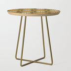 Checkered Daisies - Retro & Olive Side Table Gallery Image 1