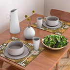 Checkered Daisies - Retro & Olive Placemat Gallery Image 2