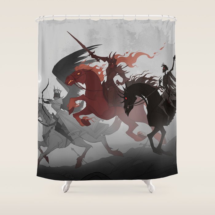 Four Horsemen of the Apocalypse Shower Curtain Gallery Image 1