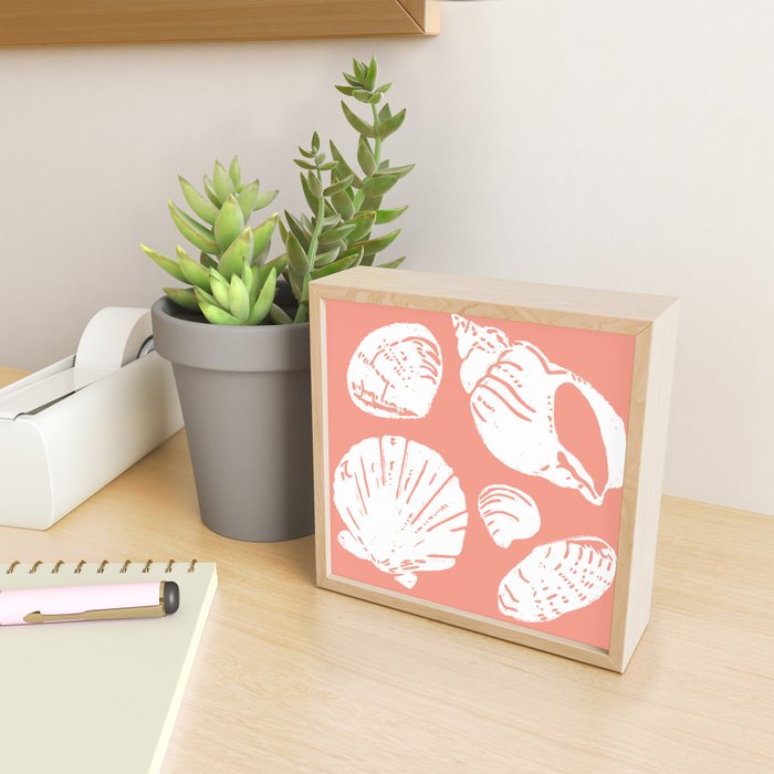 Shells . Coral Mini Art Print Gallery Image 2