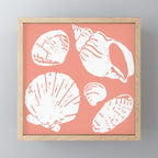 Shells . Coral Mini Art Print Gallery Image 1