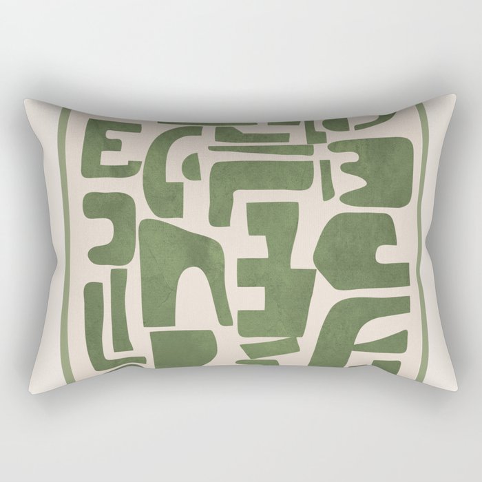 Organic Contemporary Modern Shapes 03 Rectangular Pillow Gallery Image 2