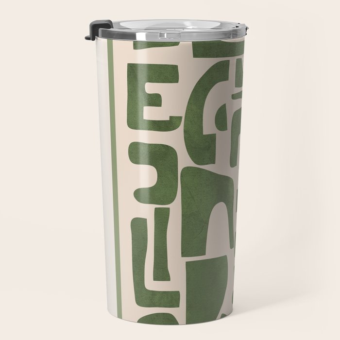 Organic Contemporary Modern Shapes 03 Travel Mug Gallery Image 3