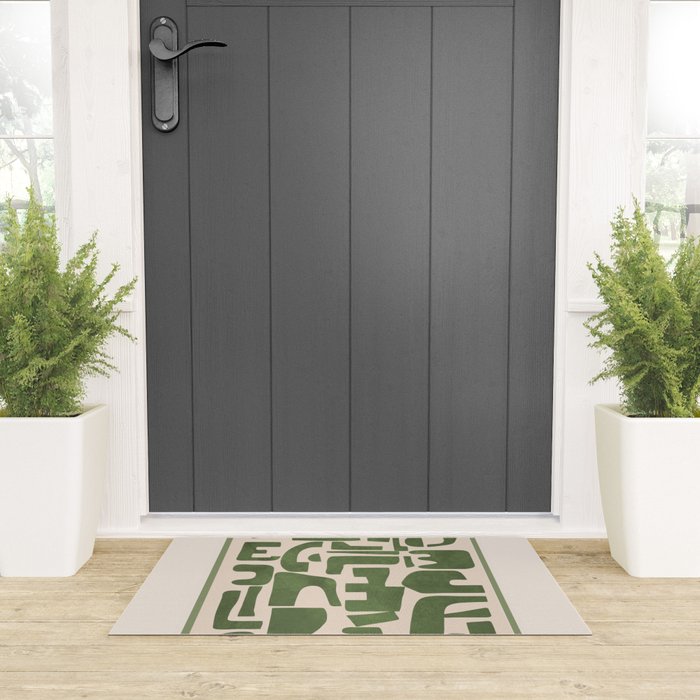 Organic Contemporary Modern Shapes 03 Welcome Mat Gallery Image 3