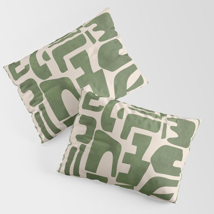 Organic Contemporary Modern Shapes 03 Pillow Sham Gallery Image 1
