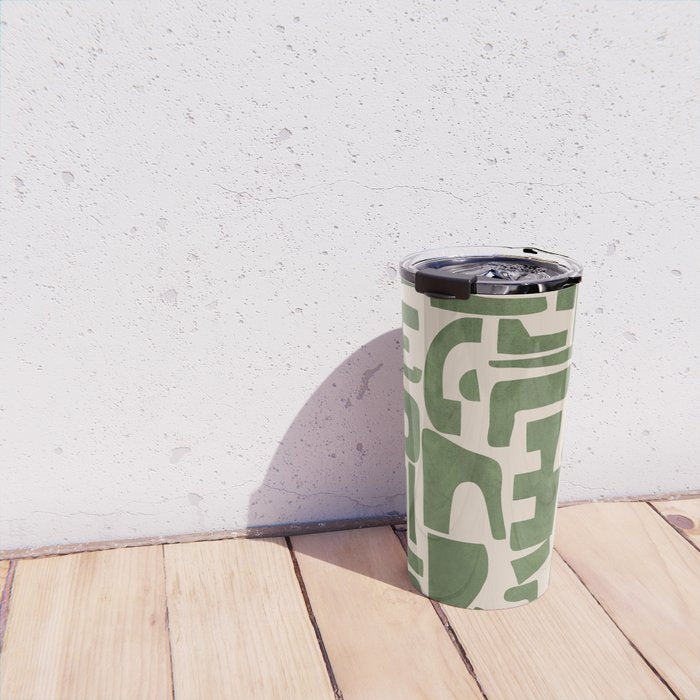 Organic Contemporary Modern Shapes 03 Travel Mug Gallery Image 4