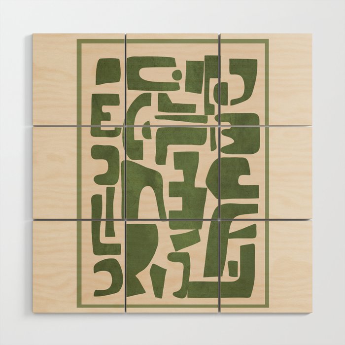 Organic Contemporary Modern Shapes 03 Wood Wall Art Gallery Image 1