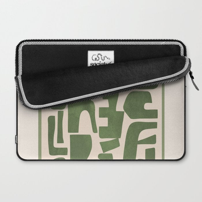 Organic Contemporary Modern Shapes 03 Laptop Sleeve Gallery Image 2