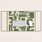 Organic Contemporary Modern Shapes 03 Desk Mat Gallery Image 1