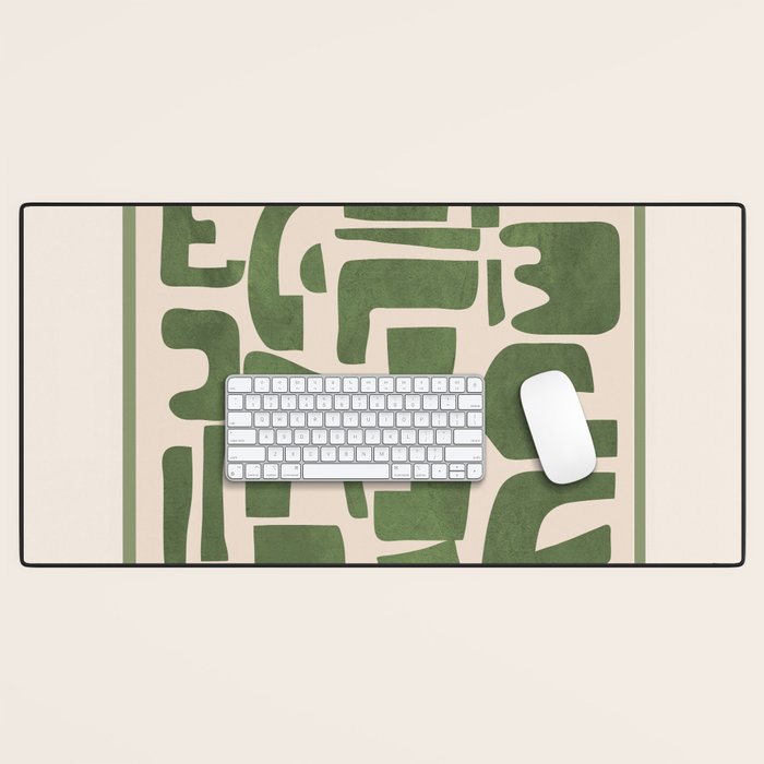 Organic Contemporary Modern Shapes 03 Desk Mat Gallery Image 1