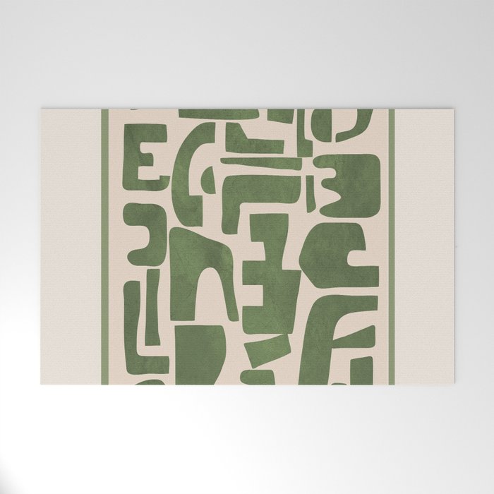 Organic Contemporary Modern Shapes 03 Welcome Mat Gallery Image 1
