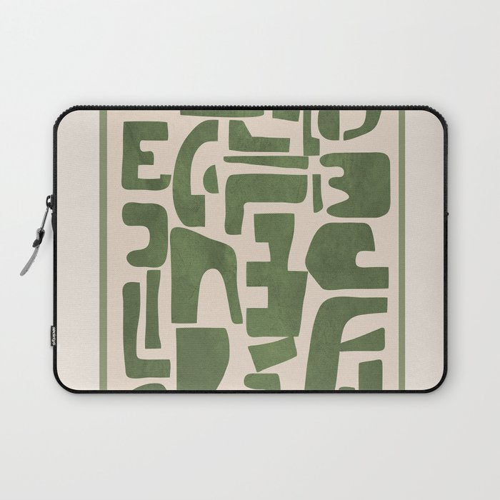 Organic Contemporary Modern Shapes 03 Laptop Sleeve Gallery Image 1