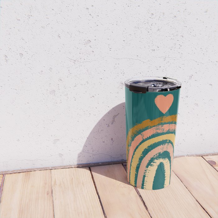 Rainbow Love Art Travel Mug Gallery Image 4