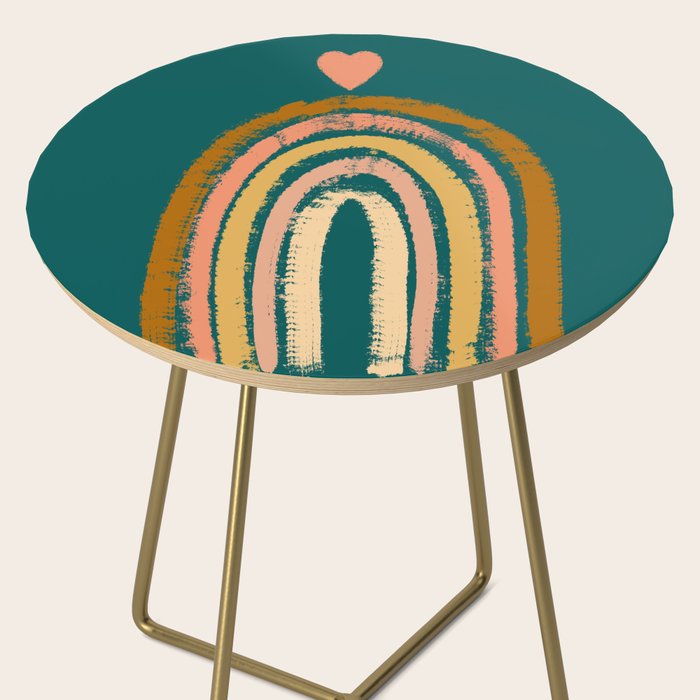 Rainbow Love Art Side Table Gallery Image 2