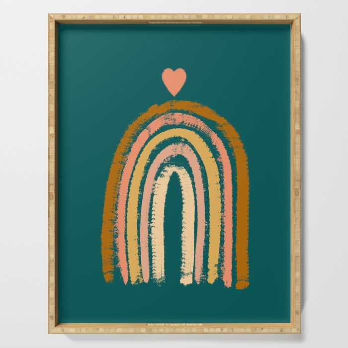 Rainbow Love Art Serving Tray Gallery Image 1