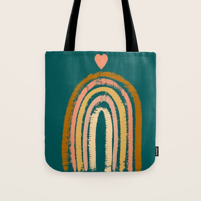 Rainbow Love Art Tote Bag Gallery Image 1