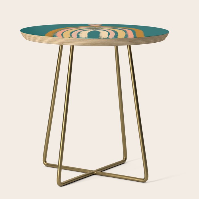 Rainbow Love Art Side Table Gallery Image 1