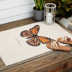 Monarch Butterfly (Danaus Plexippus) Outdoor Rug Gallery Image 2
