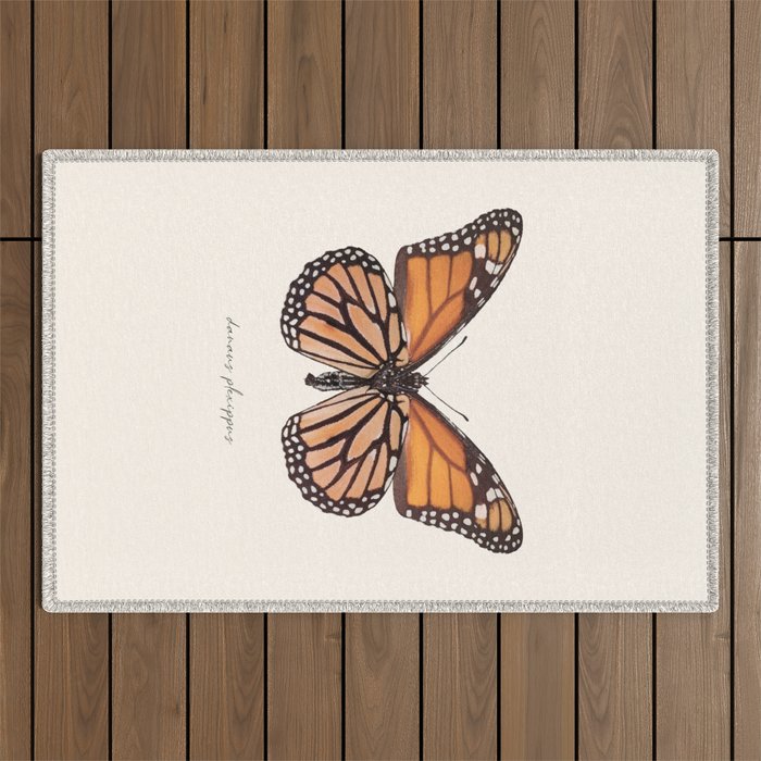 Monarch Butterfly (Danaus Plexippus) Outdoor Rug Gallery Image 1