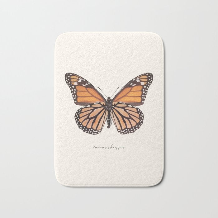 Monarch Butterfly (Danaus Plexippus) Bath Mat Gallery Image 1