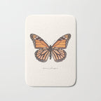 Monarch Butterfly (Danaus Plexippus) Bath Mat Gallery Image 1