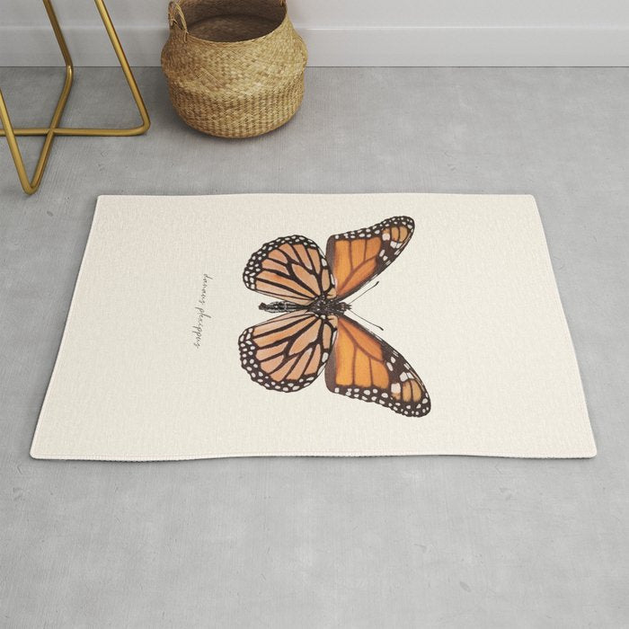Monarch Butterfly (Danaus Plexippus) Rug Gallery Image 1