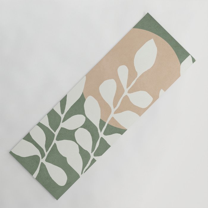 Minimal Abstract Leaves 02 Yoga Mat Gallery Image 1