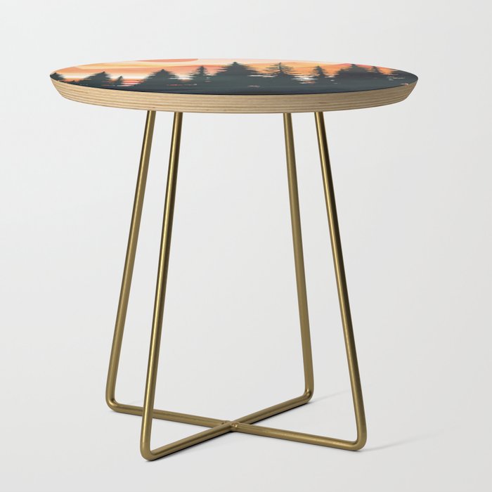 Pine Forest Sunset 2 Side Table Gallery Image 1