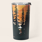 Pine Forest Sunset 2 Travel Mug Gallery Image 2