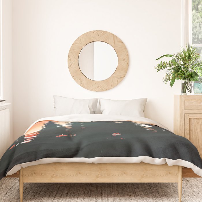 Pine Forest Sunset 2 Duvet Cover Gallery Image 3