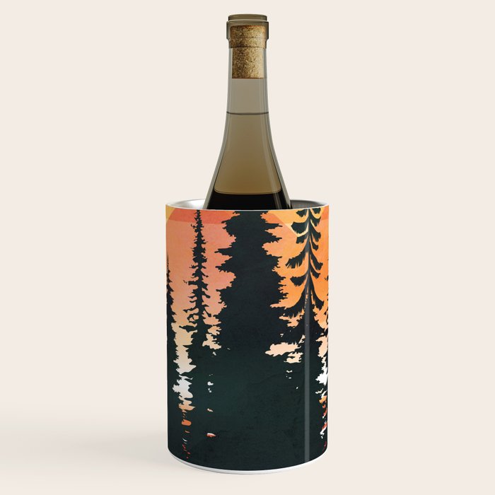 Pine Forest Sunset 2 Wine Chiller Gallery Image 1