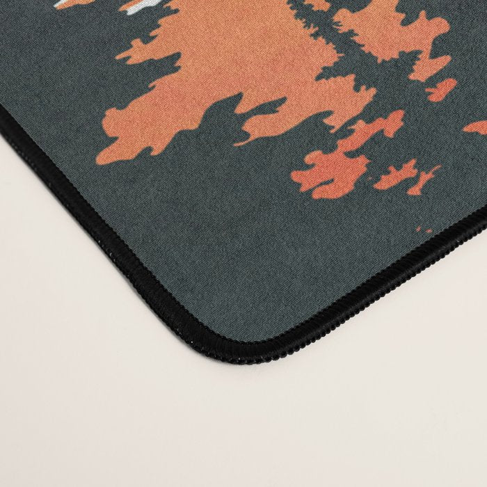 Pine Forest Sunset 2 Desk Mat Gallery Image 4