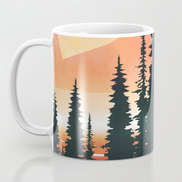 Pine Forest Sunset 2 Coffee Mug Gallery Image 3