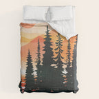 Pine Forest Sunset 2 Comforter Gallery Image 6