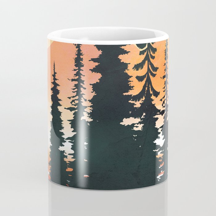 Pine Forest Sunset 2 Coffee Mug Gallery Image 4