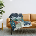 Winter Fox Vista Throw Blanket Gallery Image 1