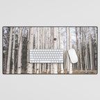 Tall Birch Forest Desk Mat Gallery Image 1