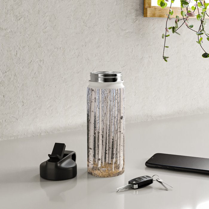 Tall Birch Forest Water Bottle Gallery Image 4