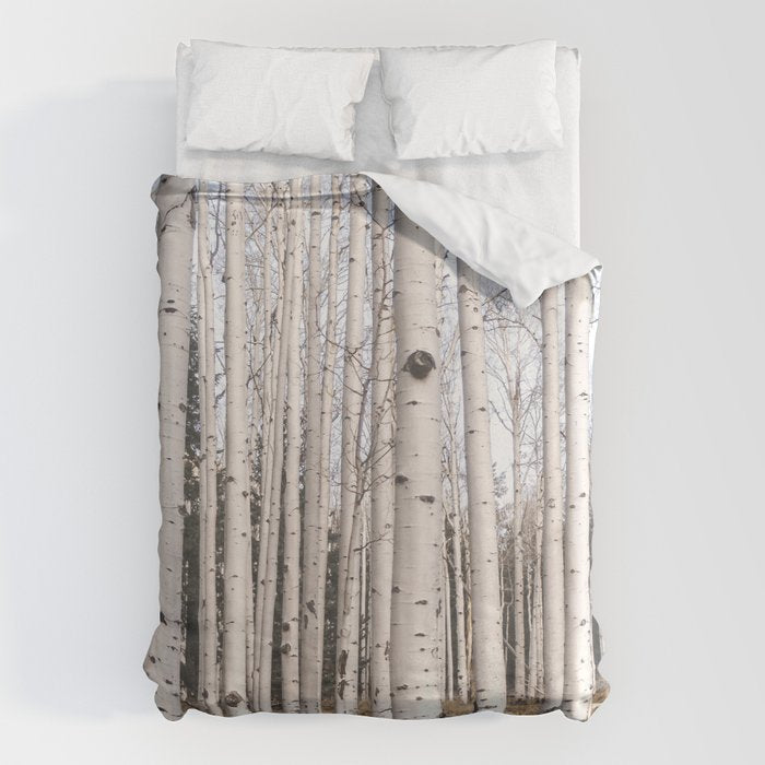 Tall Birch Forest Duvet Cover Gallery Image 1