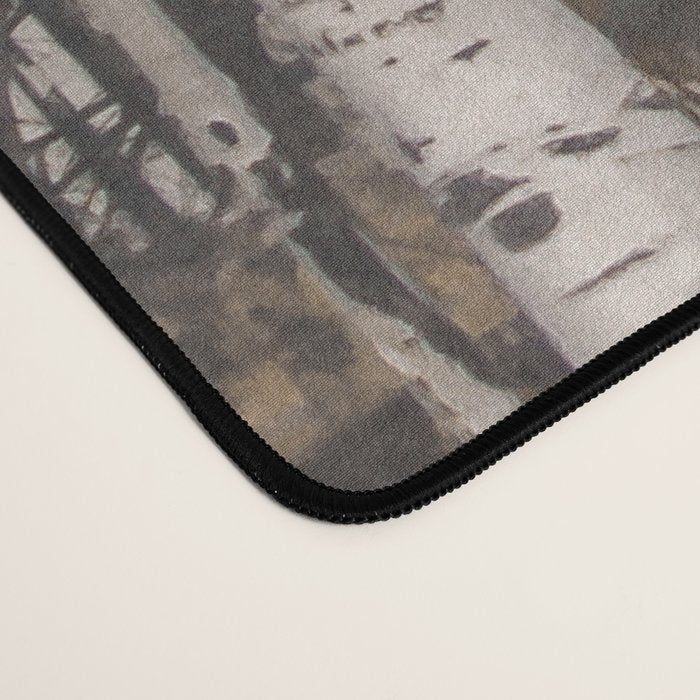 Tall Birch Forest Desk Mat Gallery Image 4