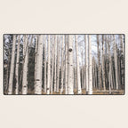 Tall Birch Forest Desk Mat Gallery Image 3