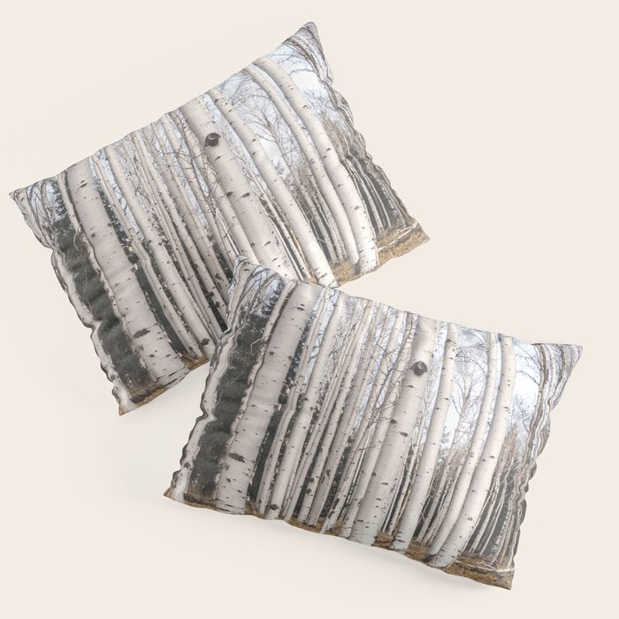 Tall Birch Forest Pillow Sham Gallery Image 1