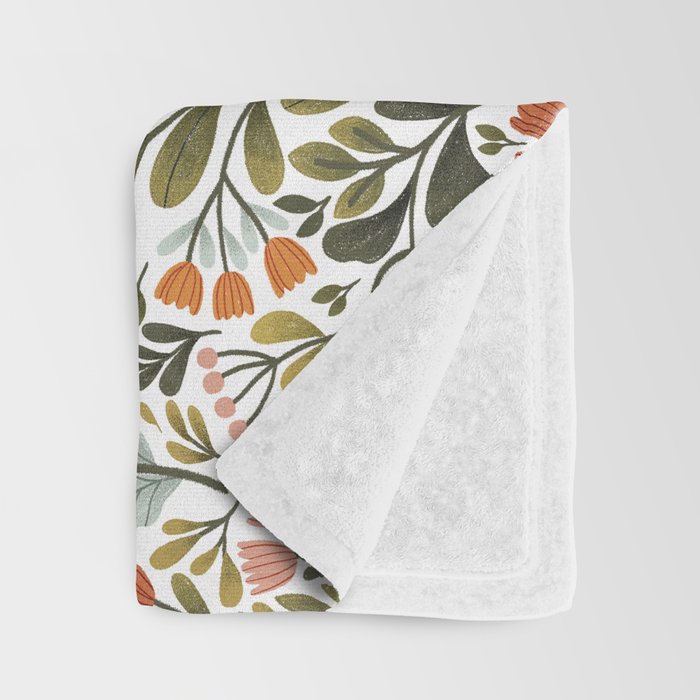 Month of May ~ white Throw Blanket Gallery Image 3