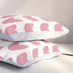 Spring Tulips VII Pink Mid Century Flowers Pillow Sham Gallery Image 3