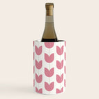 Spring Tulips VII Pink Mid Century Flowers Wine Chiller Gallery Image 1